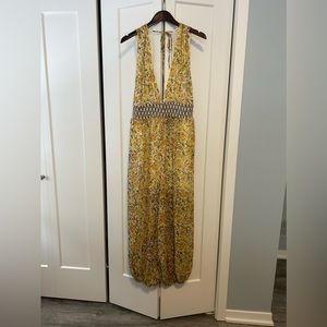 NWT Free People Maria's Jumpsuit in Light Combo. Size L.